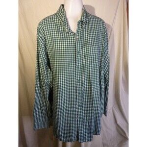 Croft & Barrow Checked Shirt-Long Sleeve-Pocket-sz XL